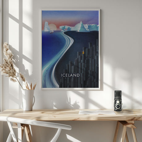 Iceland Text.png Poster och Canvastavla