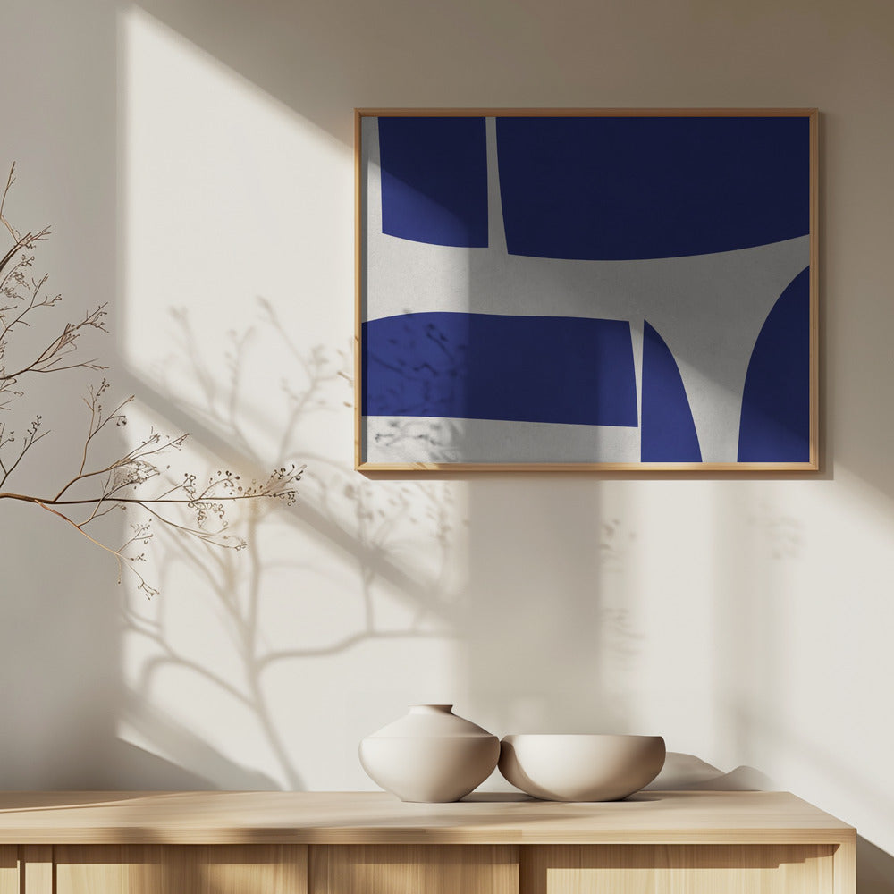 Curved shapes 1 Poster och Canvastavla