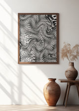 Black And White Net Pattern Poster och Canvastavla