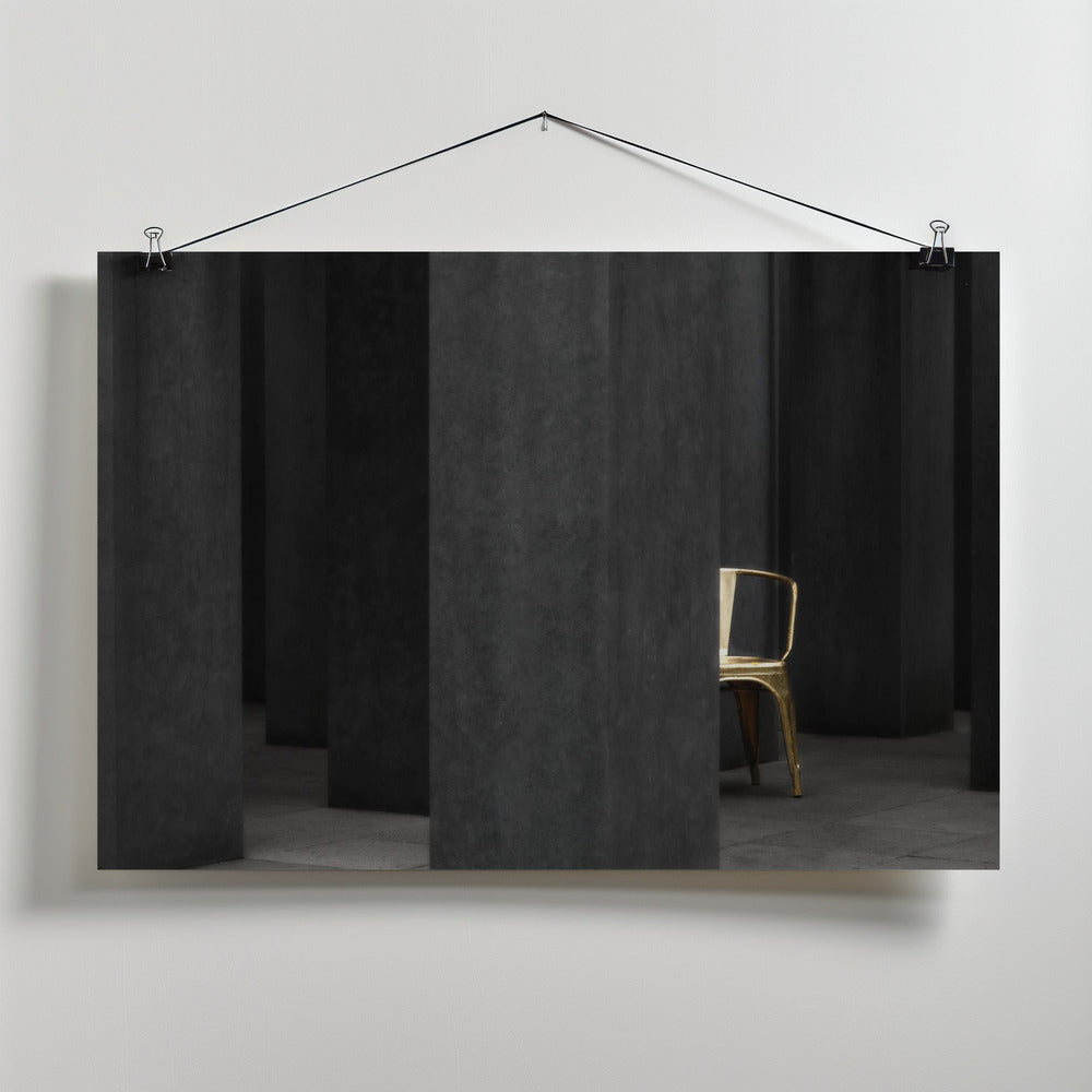Silence is golden Poster och Canvastavla