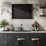 Red over Black Poster och Canvastavla