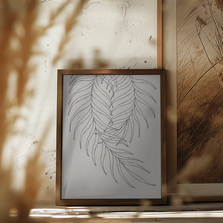 Leaf Frilly Pair Poster och Canvastavla