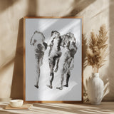 Four Figures (nach Muybridge) Enhanced Sr Poster och Canvastavla