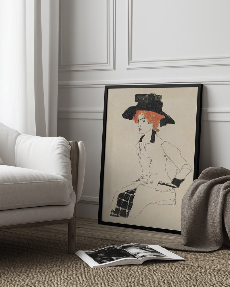 Portrait of a Woman 1910 Poster och Canvastavla