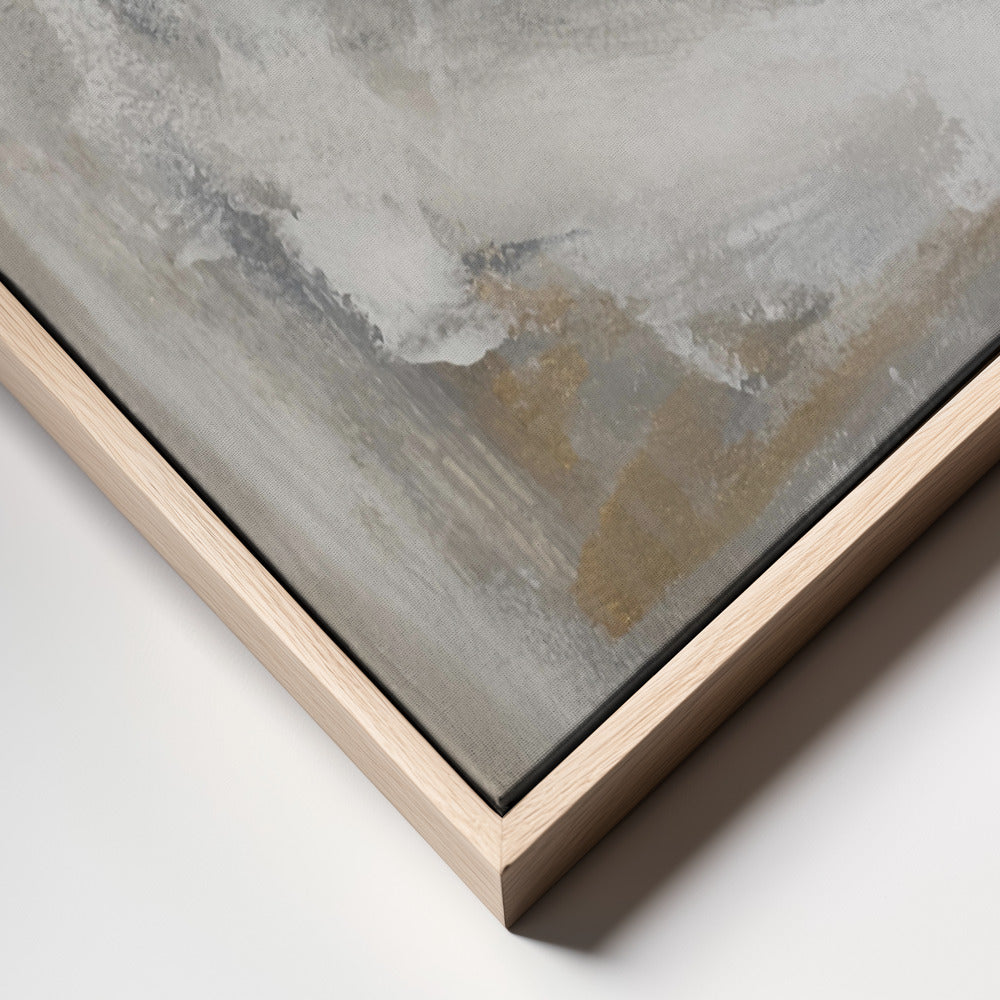 Gilded Momentum Abstract Poster och Canvastavla