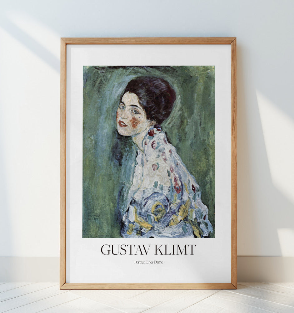 Porträt Einer Dame (1916–1917) Poster Poster och Canvastavla