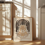 Vessel Collection : Sun & Moon (LineArt) Poster och Canvastavla