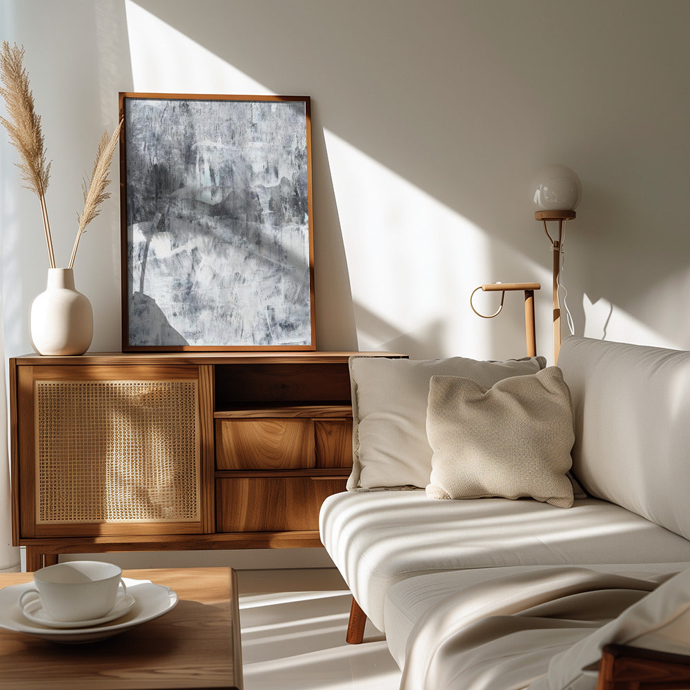 Concrete structure 17 Abstract painting mural Poster och Canvastavla