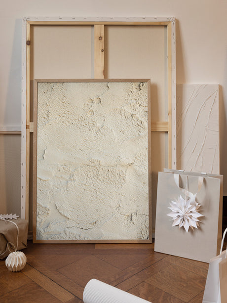 Beige Texture Poster och Canvastavla