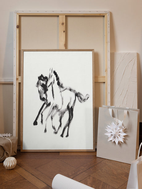 Horse 128 Poster och Canvastavla