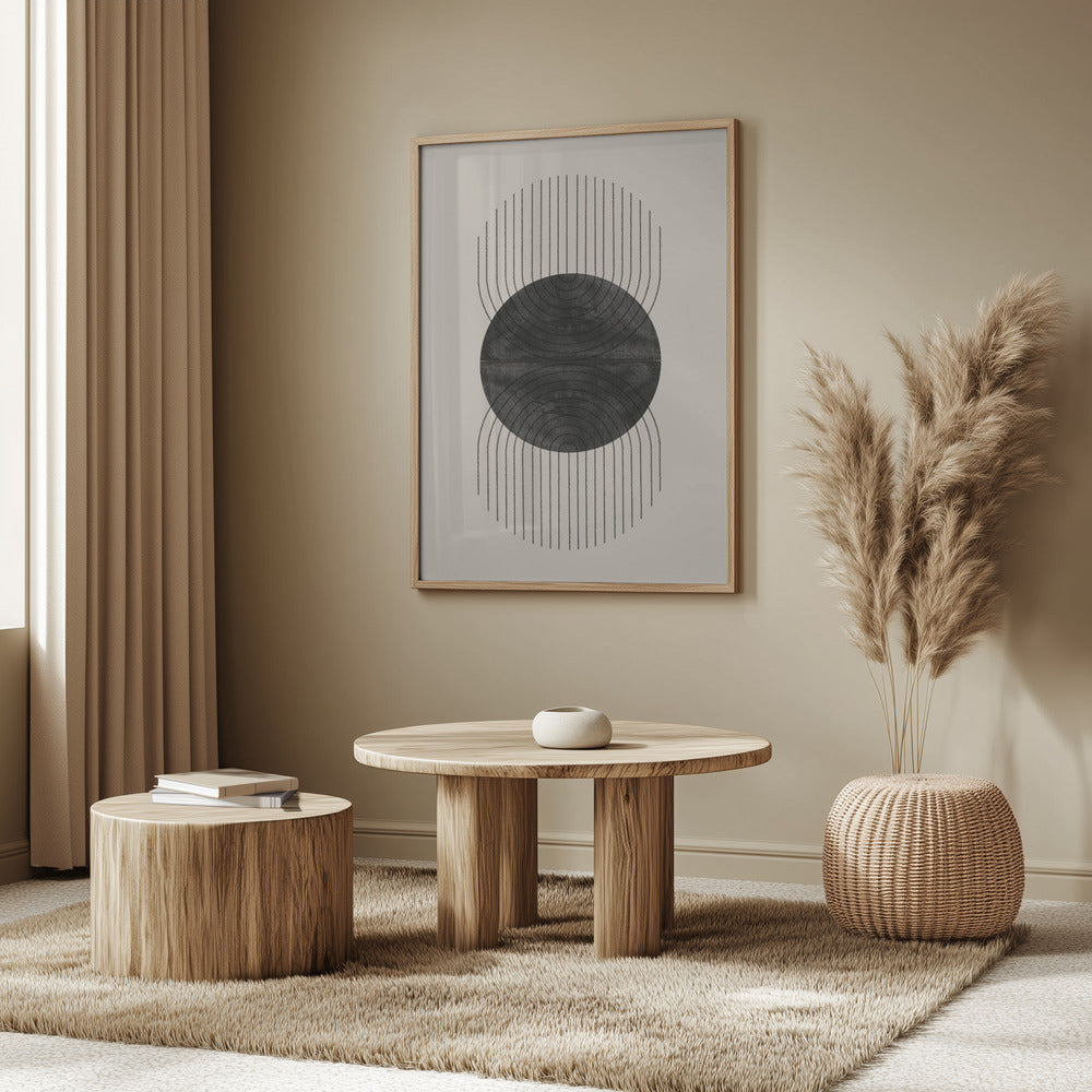 Perfect Point Black Poster och Canvastavla