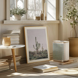 Pink Saguaro Poster och Canvastavla