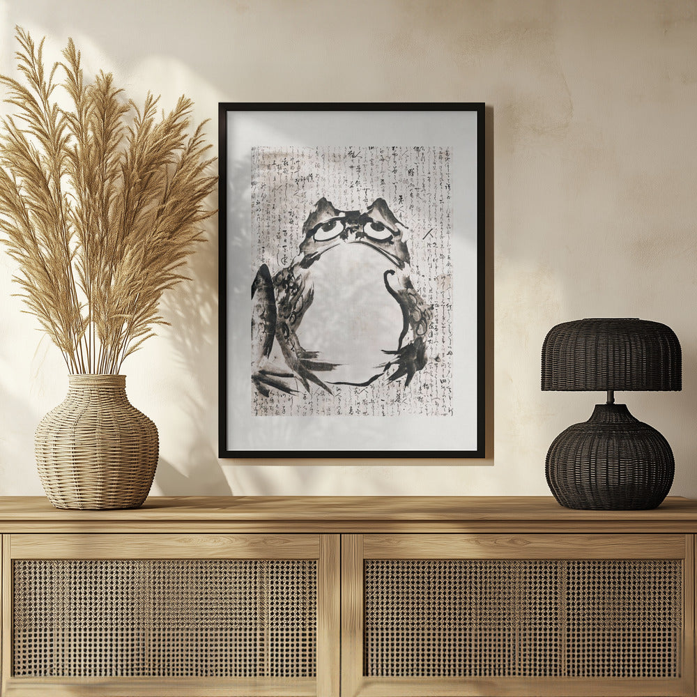 Japanese Frog (late 18th 19th Century) Poster och Canvastavla