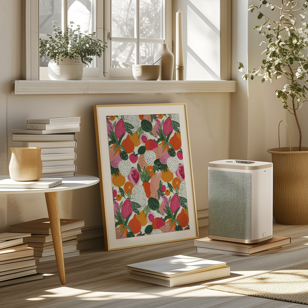 Freshfruitspattern Poster och Canvastavla