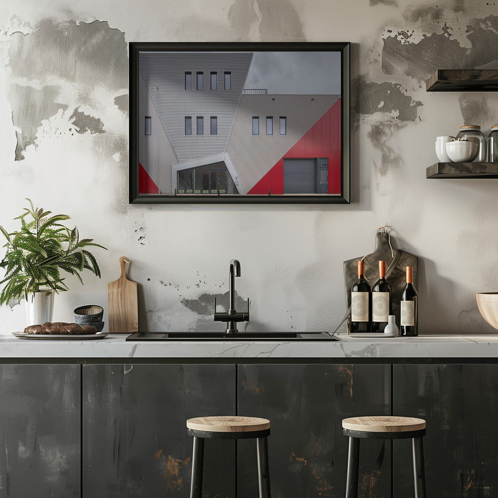 Many oblique shapes Poster och Canvastavla