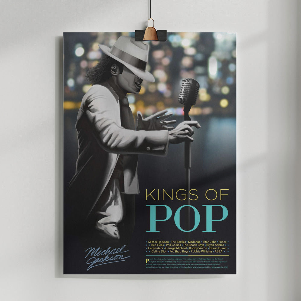 Pop Legend- Michael Jackson Poster och Canvastavla