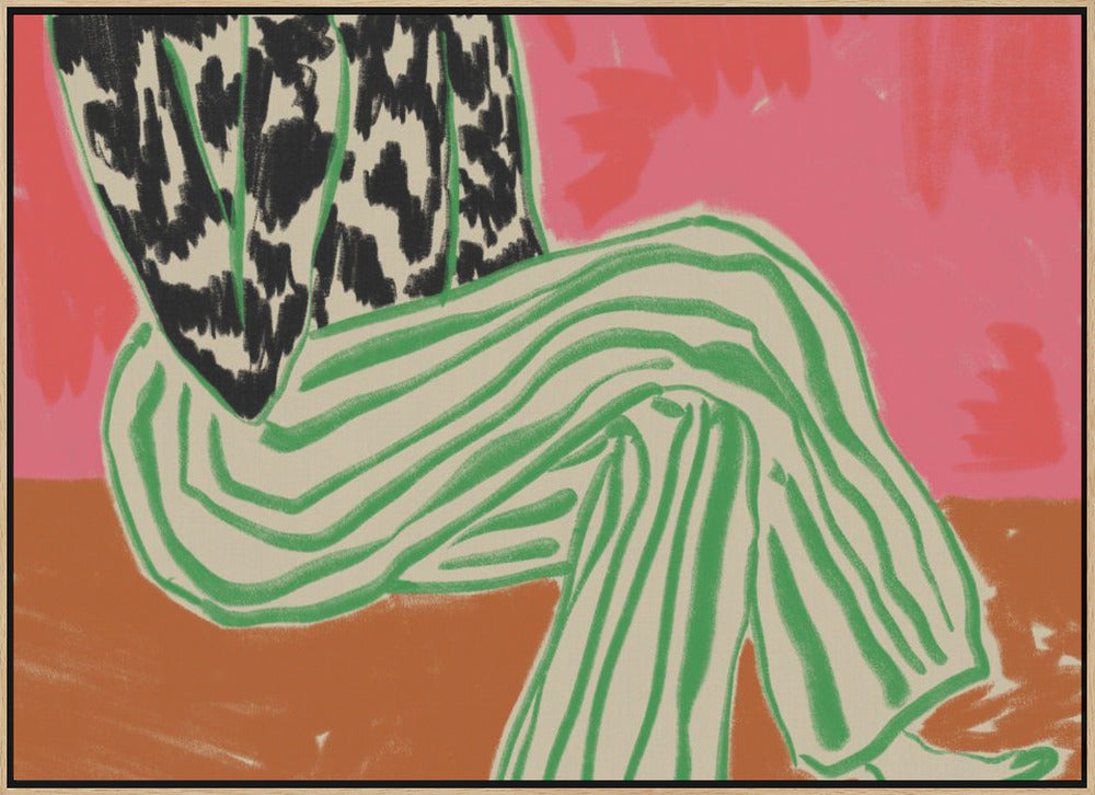 Calm Woman Portrait Poster och Canvastavla
