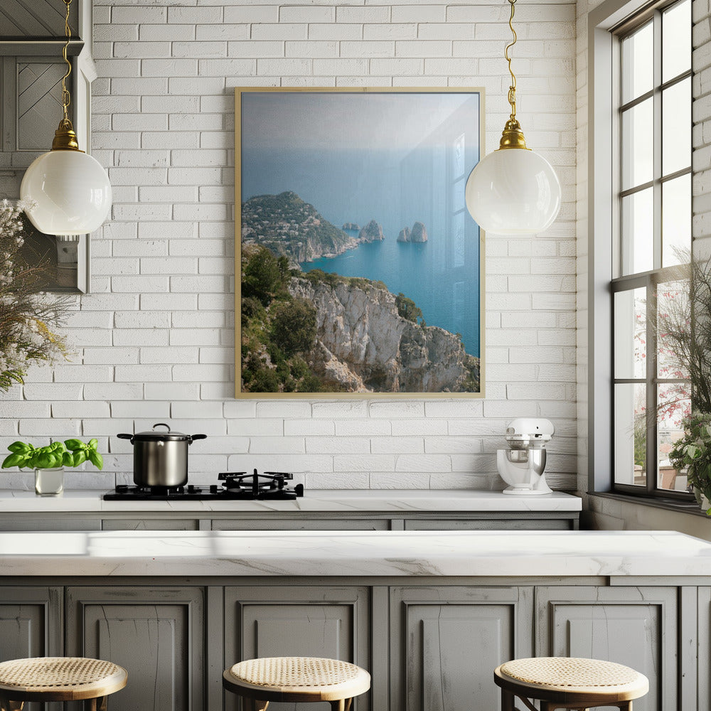 Coast of Capri Italy Poster och Canvastavla