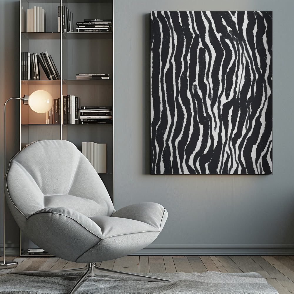 Zebra Pattern Poster och Canvastavla