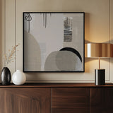 Monochrome Fluidity Poster och Canvastavla