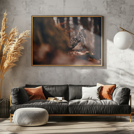 Eurasian eagle-owl (Bubo bubo) Poster och Canvastavla