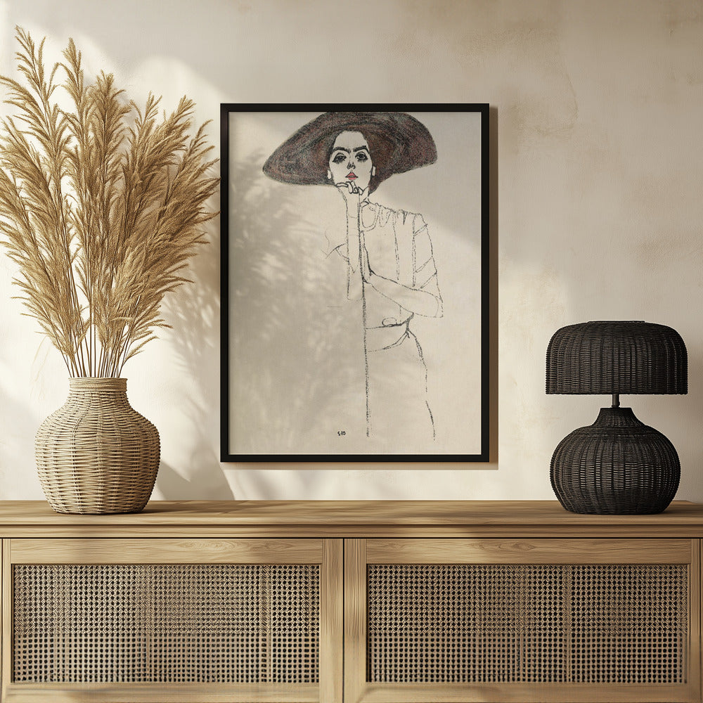 Portrait of a Woman 1910 Poster och Canvastavla