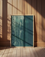 Dark teal scratched texture Transformative Teal Poster och Canvastavla