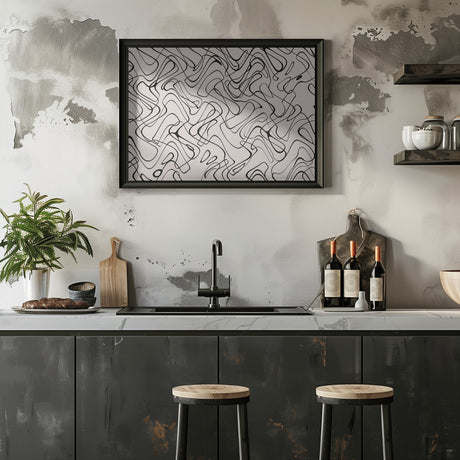 Thin Shakey Lines Poster och Canvastavla