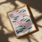 Pink Sky Poster och Canvastavla