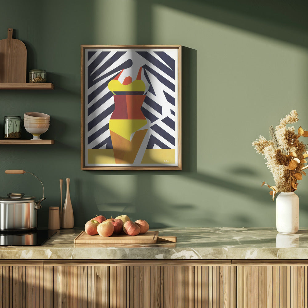 Bikini Sunshine Days Poster och Canvastavla