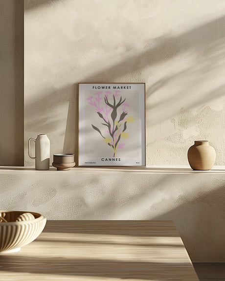 Flower Market Cannes Poster och Canvastavla