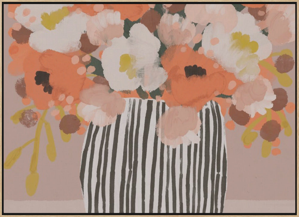 Pastelflowerimpressionno10 Poster och Canvastavla