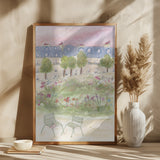Parisian Garden 70x100 Poster och Canvastavla
