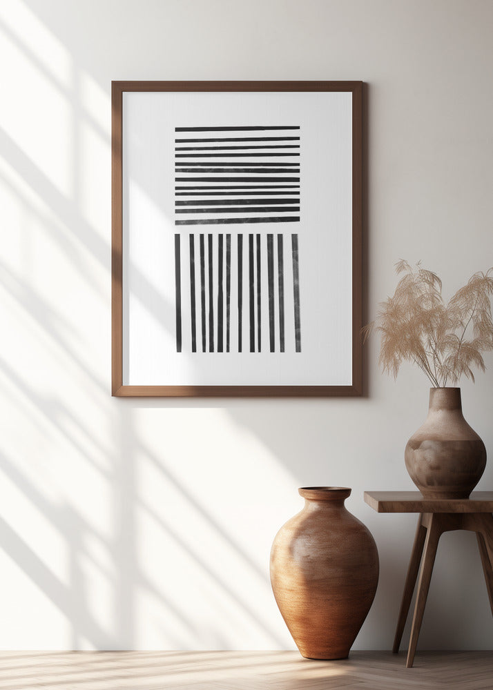 Calming Lines No 1 Poster och Canvastavla