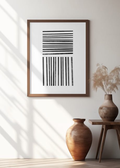 Calming Lines No 1 Poster och Canvastavla