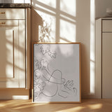 Embrace Nature Beige Poster och Canvastavla