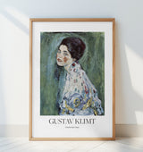 Porträt Einer Dame (1916–1917) Poster Poster och Canvastavla