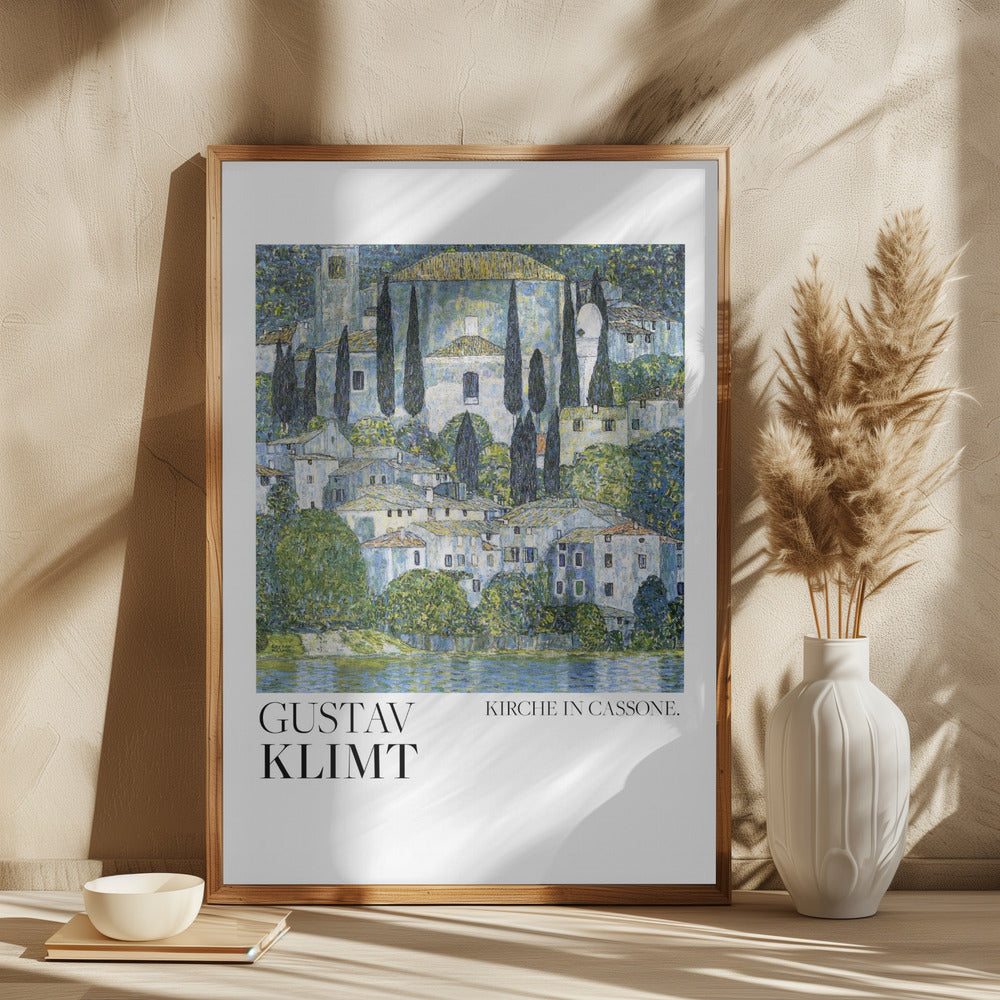 Kirche In Cassone (1913) Poster Poster och Canvastavla
