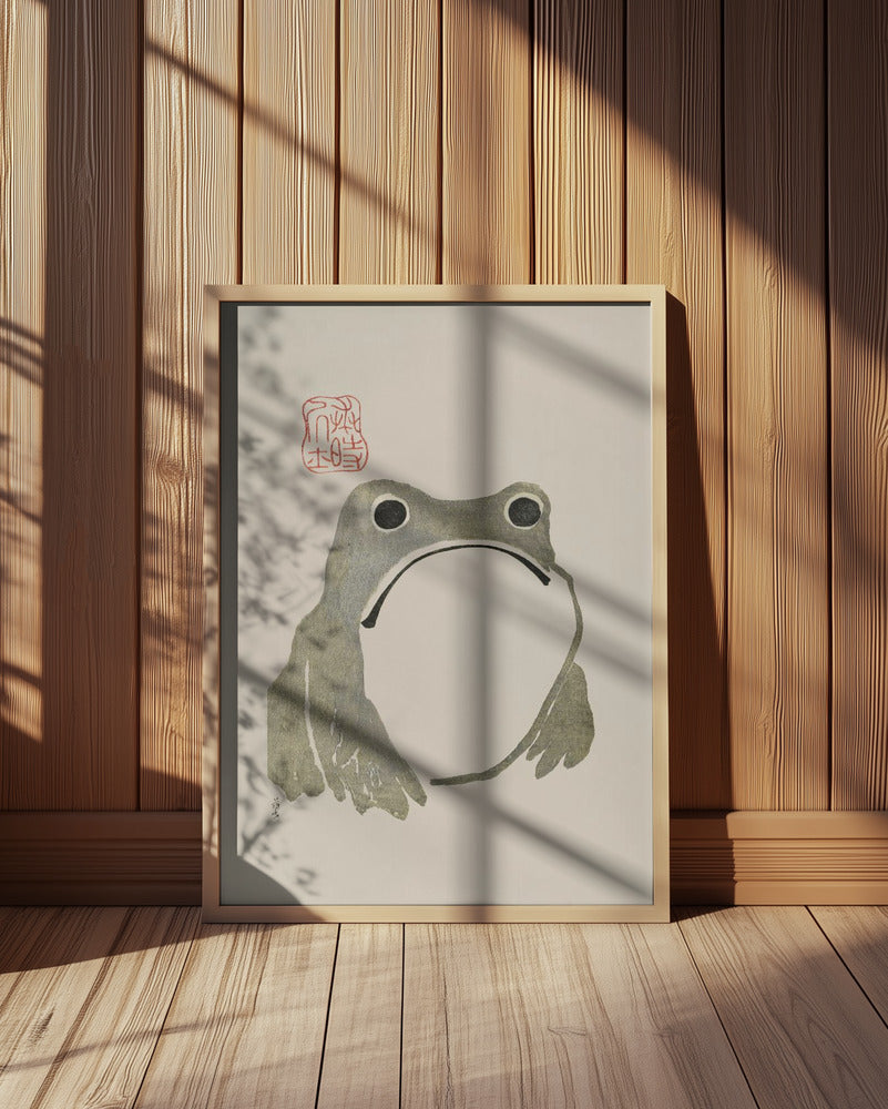 Grumpy Frog I Poster och Canvastavla