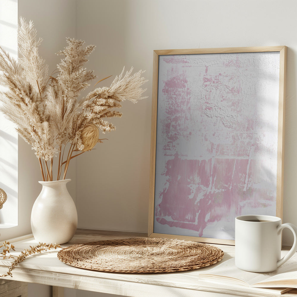 Pink abstract Poster och Canvastavla