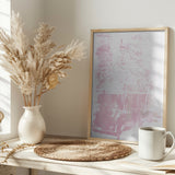 Pink abstract Poster och Canvastavla