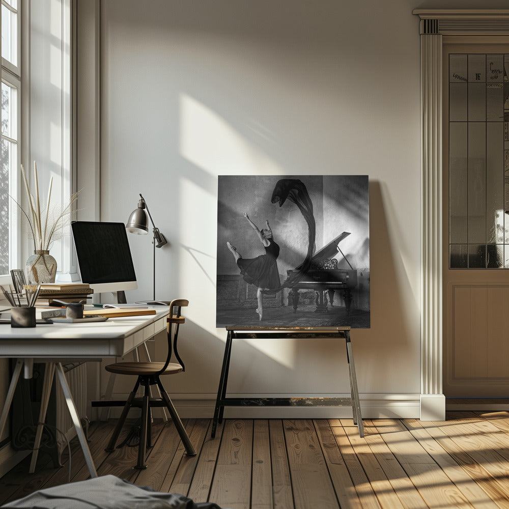 Dancer in black Poster och Canvastavla