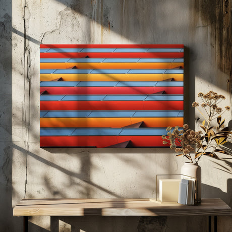 Colour Stripes Poster och Canvastavla