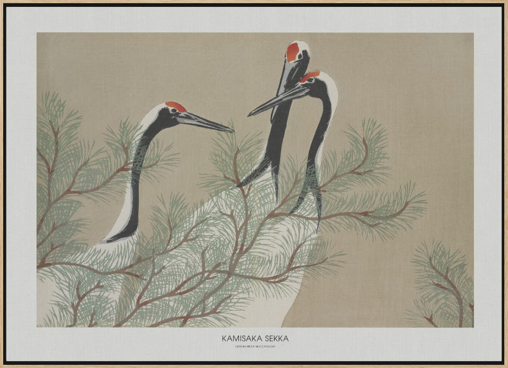 Cranes From Momoyogusa Poster och Canvastavla