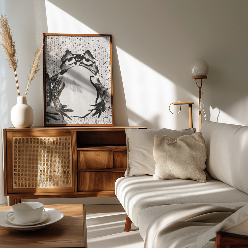 Japanese Frog (late 18th 19th Century) Poster och Canvastavla