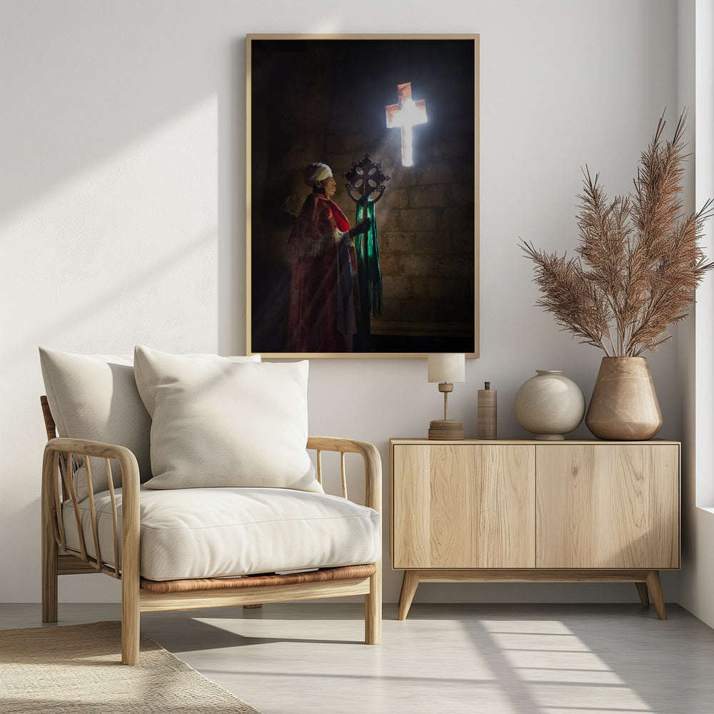 A priest in Lalibela Poster och Canvastavla