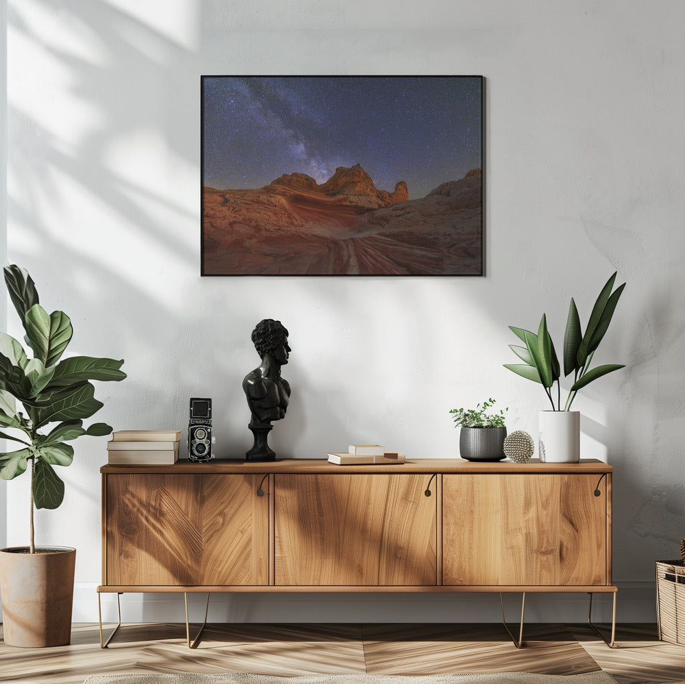 White Pocket under Milkway Poster och Canvastavla