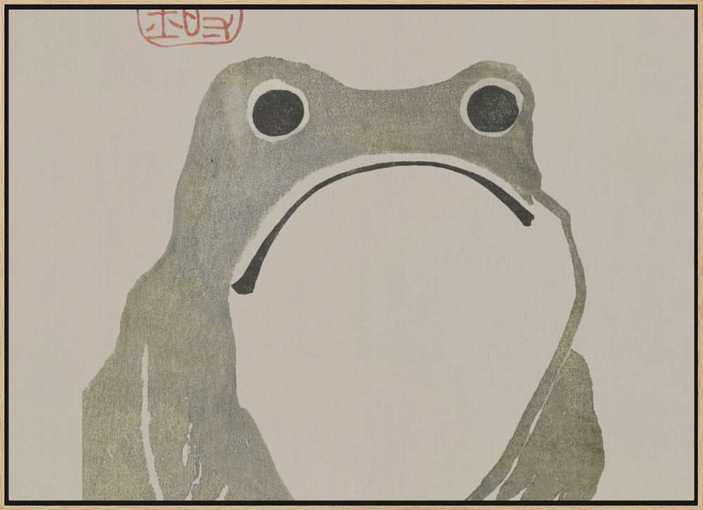 Grumpy Frog I Poster och Canvastavla