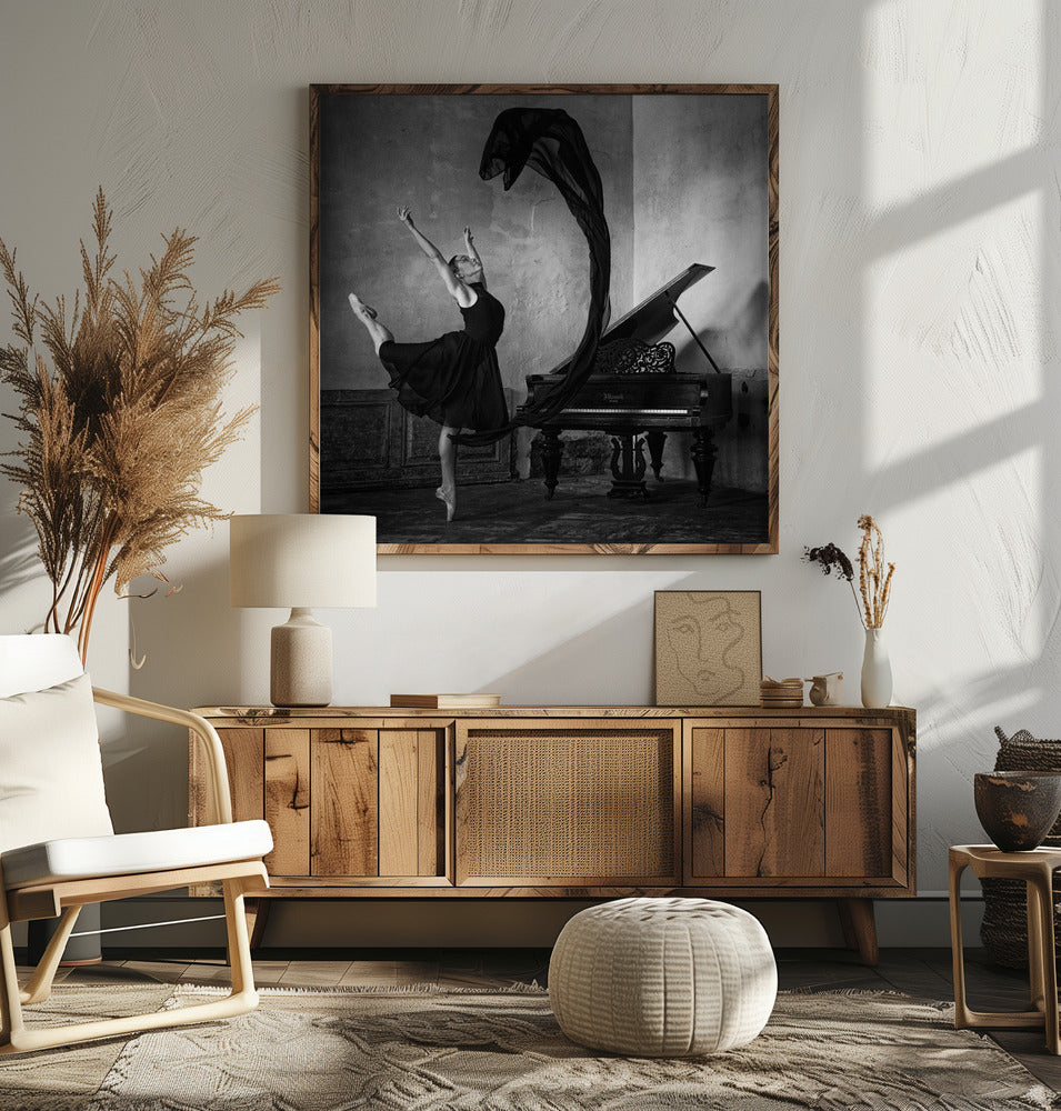 Dancer in black Poster och Canvastavla