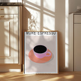 More Espresso Less Depresso Poster och Canvastavla